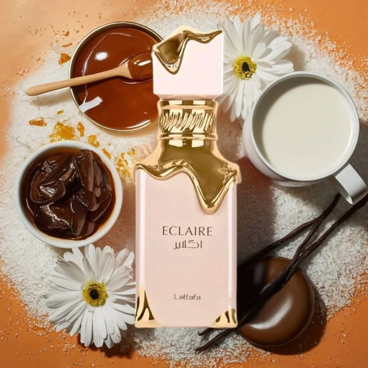 Lattafa Eclaire mise en scène gourmande